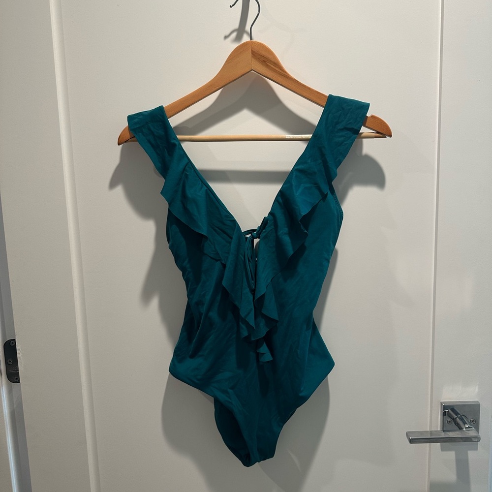 Becca one piece plunge swimsuit